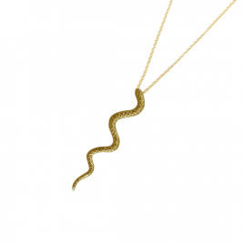 Gargantilla Serpiente con baño de oro
