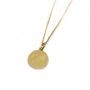 Gargantilla mini Mundo bajo relieve (bañada en oro)